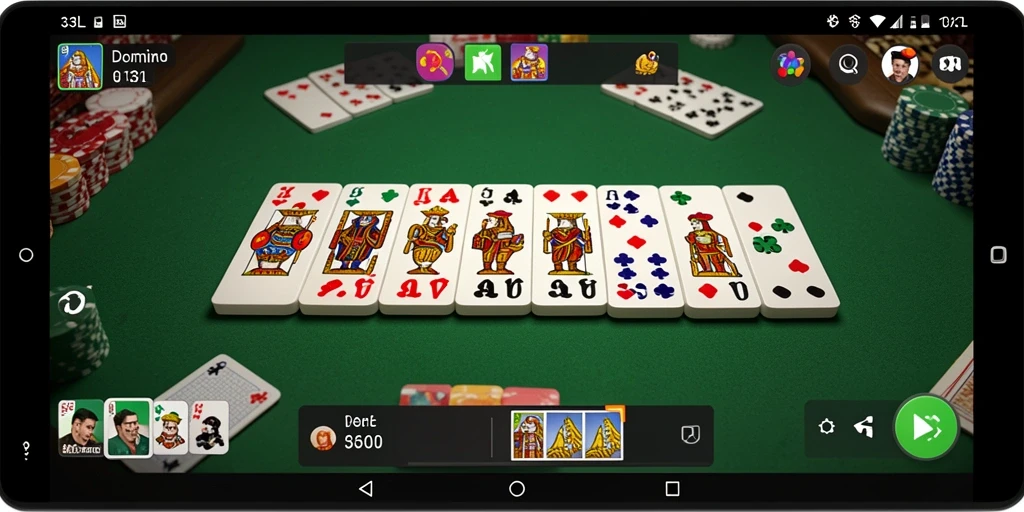 Tampilan menarik dari gameplay domino 33L yang seru.