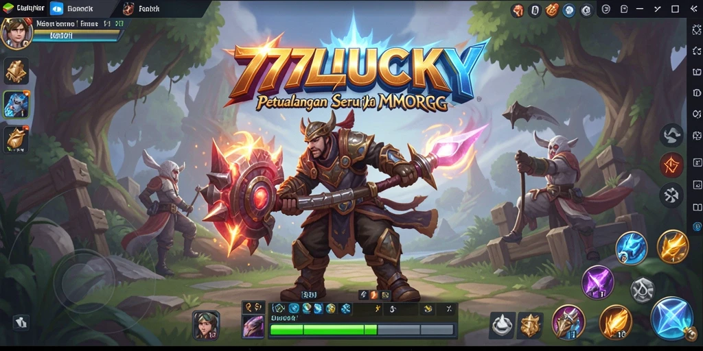 Tampilan gameplay 777LUCKY yang mendebarkan dalam dunia MMORPG.
