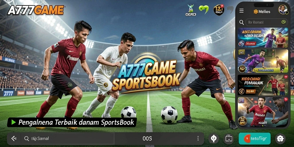 Tampilan gameplay A777GAME saat taruhan olahraga berlangsung.
