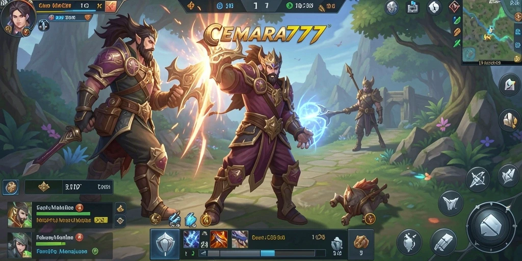Tangkapan layar yang menampilkan gameplay seru CEMARA777.