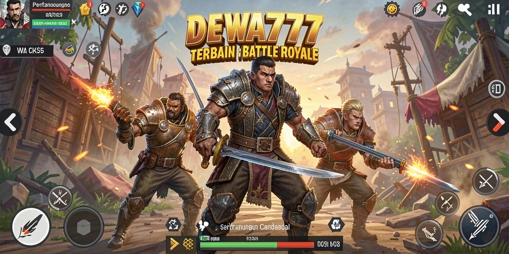 Tampak menariknya gameplay intens DEWA777 dalam pertempuran Battle Royale.