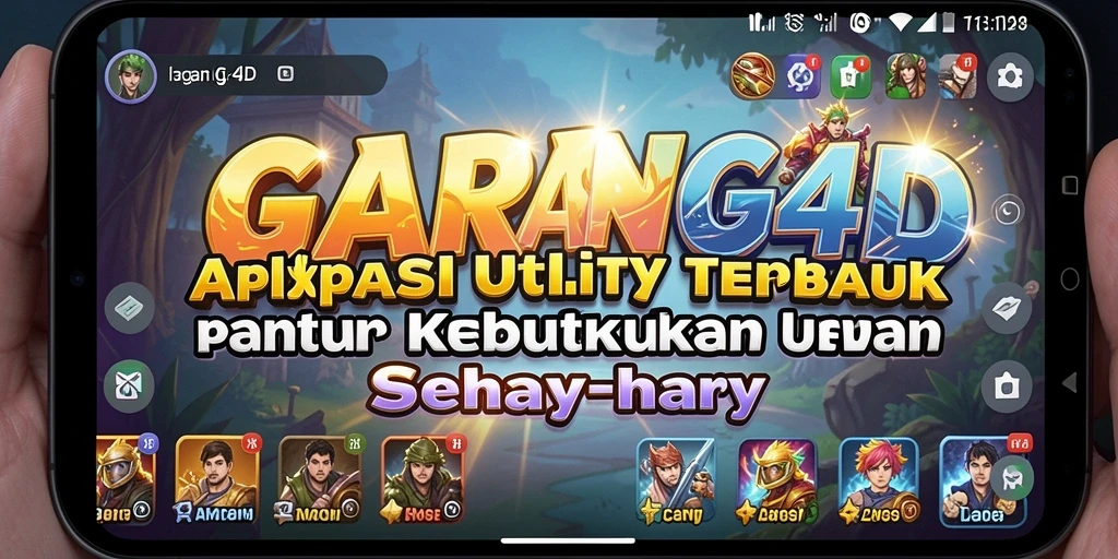 Tampilan antarmuka aplikasi GARANG4D yang sederhana dan fungsional.