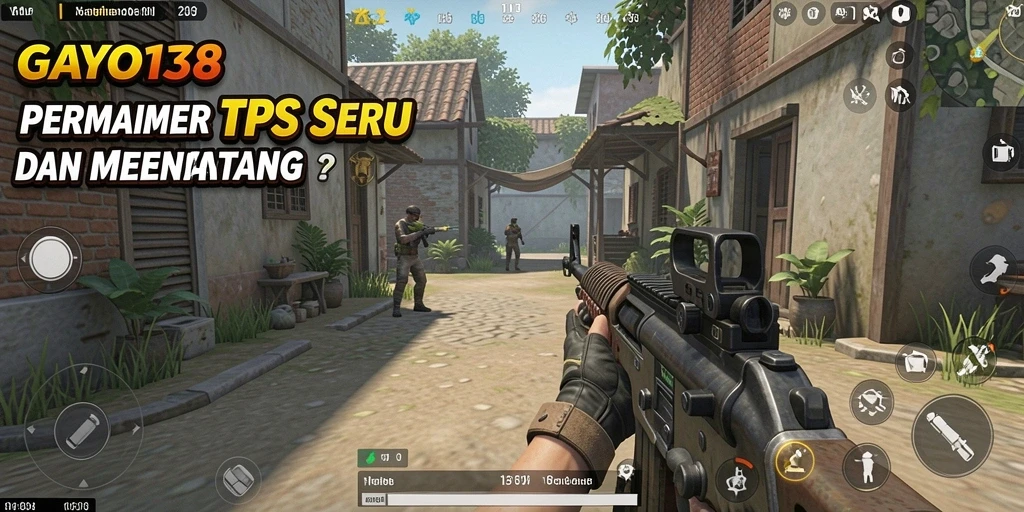 Screenshot gameplay GAYO138 yang menampilkan aksi pertempuran mendebarkan.