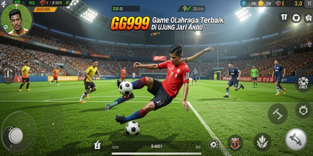 Tampilan gameplay GG999 yang memukau dan penuh aksi olahraga.