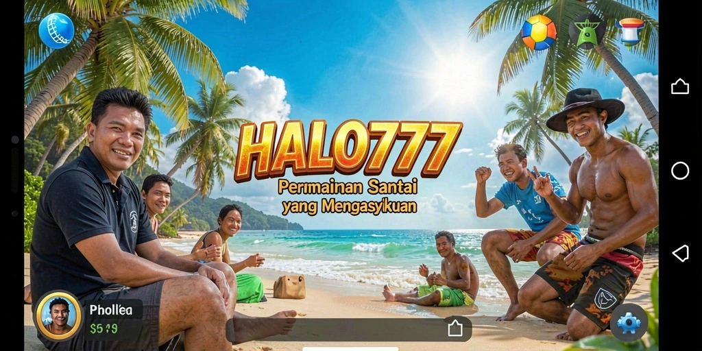Screenshot utama HALO777 menunjukkan pemain beraksi dalam level menantang yang penuh warna.