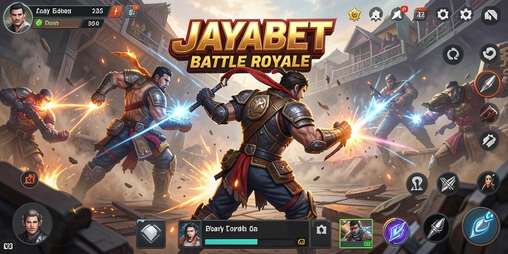 Gameplay seru JAYABET dengan aksi Battle Royale yang mendebarkan.