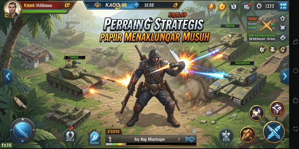 Tampilan gameplay KAOL68 dengan strategi dan taktik yang mendebarkan.