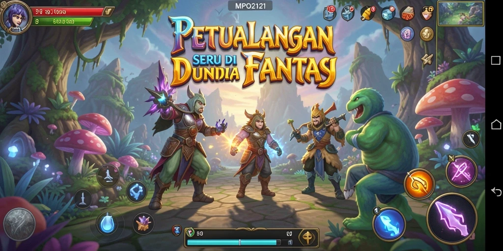 Tangkapan layar MPO2121 menampilkan aksi petualangan yang menegangkan dan penuh warna.