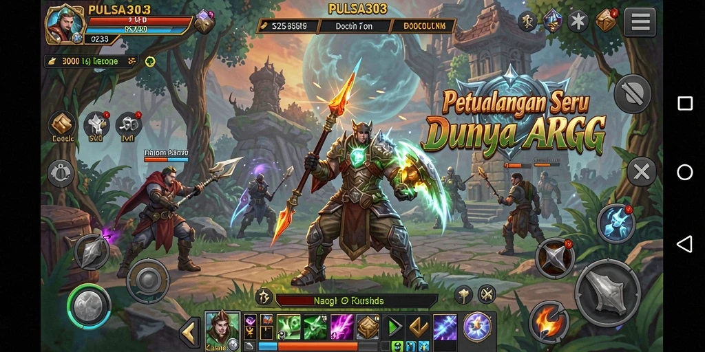 Tampilan gameplay ARPG PULSA303 yang menegangkan dan penuh aksi.