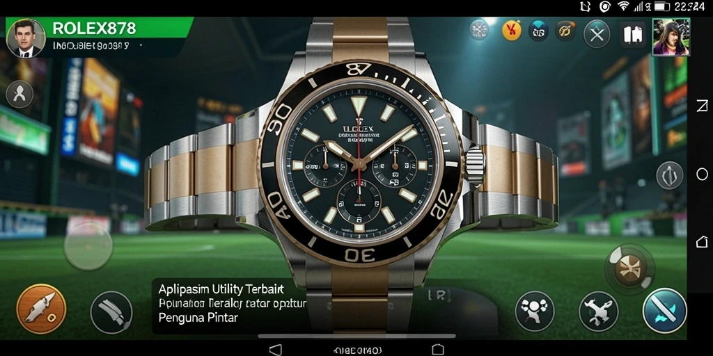 Tampilan utama aplikasi ROLEX878 dengan fitur utilitas yang canggih.