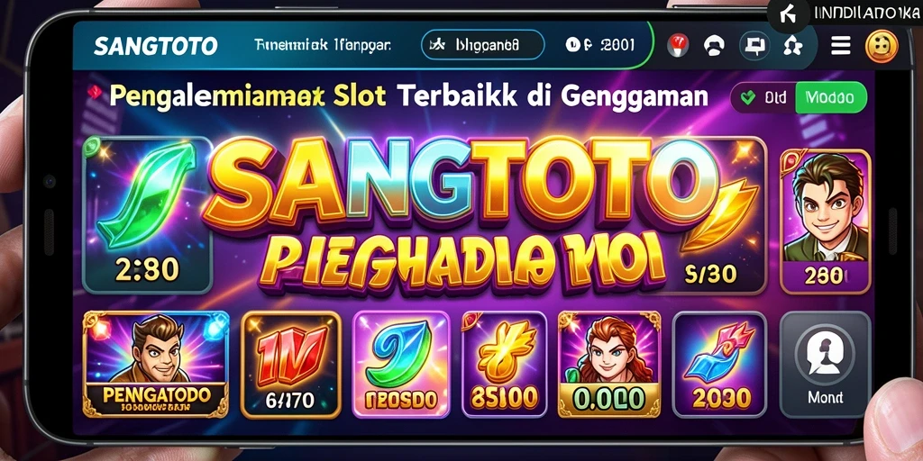 Screenshot utama SANGTOTO menunjukkan gameplay Slot yang seru.