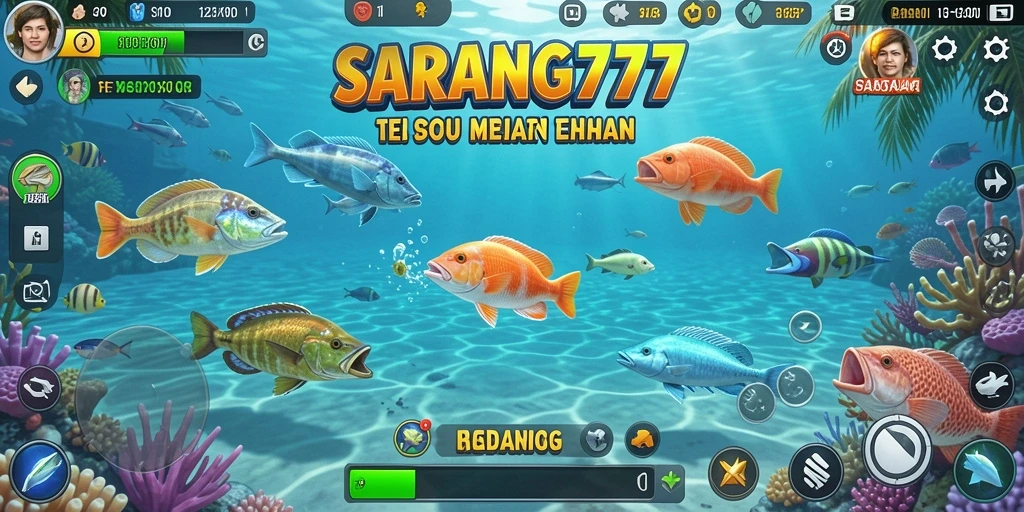 Tangkapan layar SARANG777 menampilkan gameplay seru Tembak Ikan yang menghanyutkan.