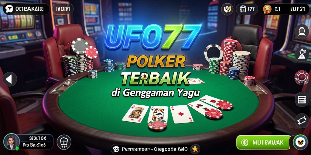 Gameplay seru dalam aplikasi Poker UFO77.