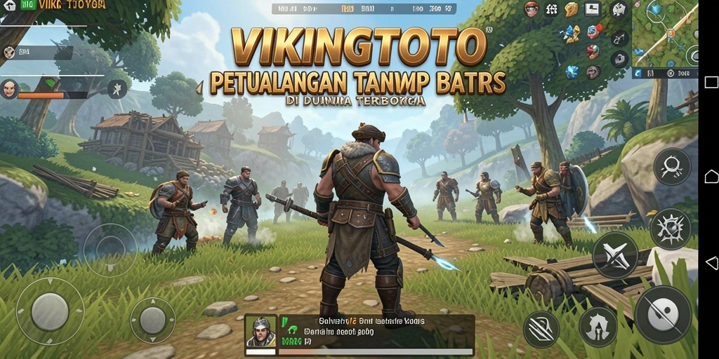 Tampilan gameplay VIKINGTOTO di dunia yang luas dan dinamis.