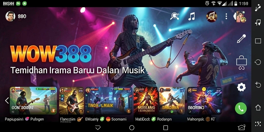 Tampilan gameplay WOW388 yang penuh warna dan dinamis.