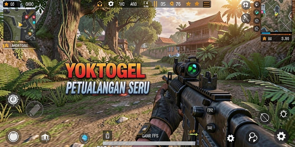 Screenshot gameplay YOKTOGEL menampilkan aksi tembak-menembak yang seru.